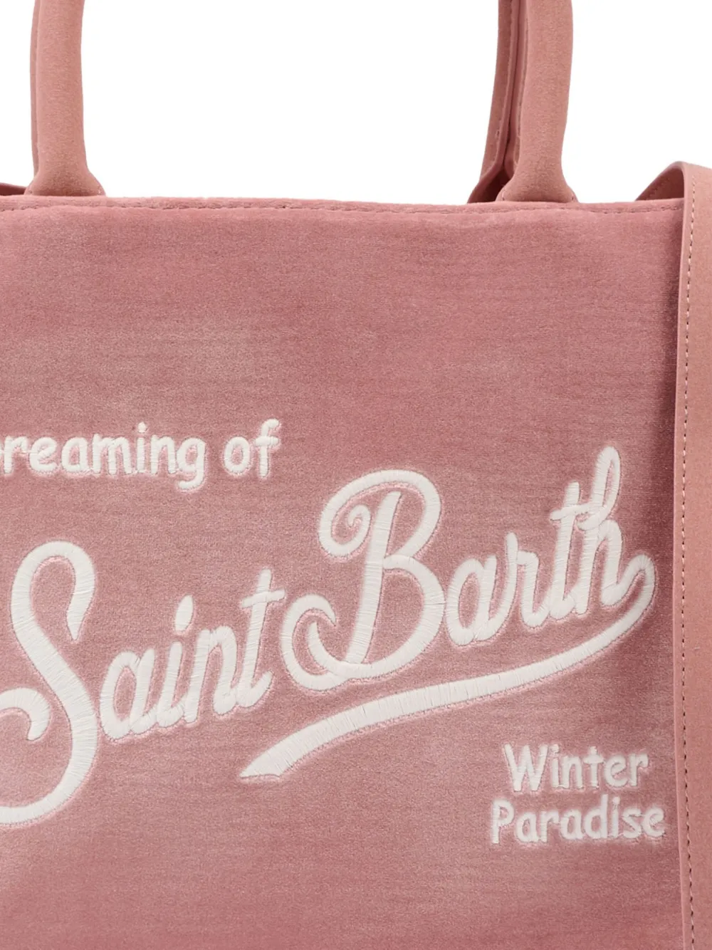 Mc2 Saint Barth Fringed Top-handle Bag In Pink