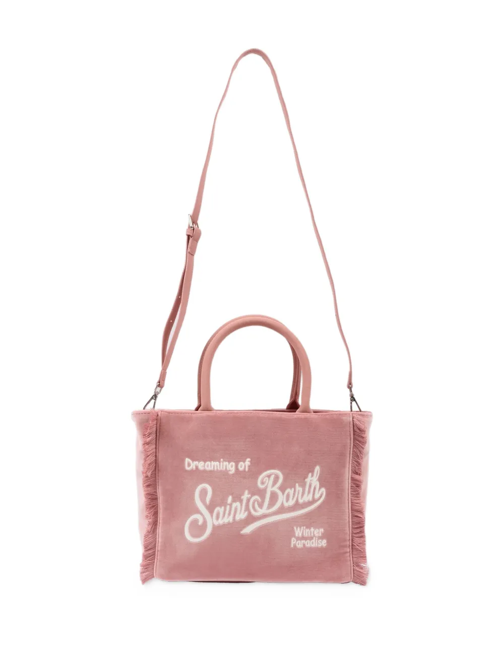 MC2 Saint Barth Kids Tas met franje en handvat Roze