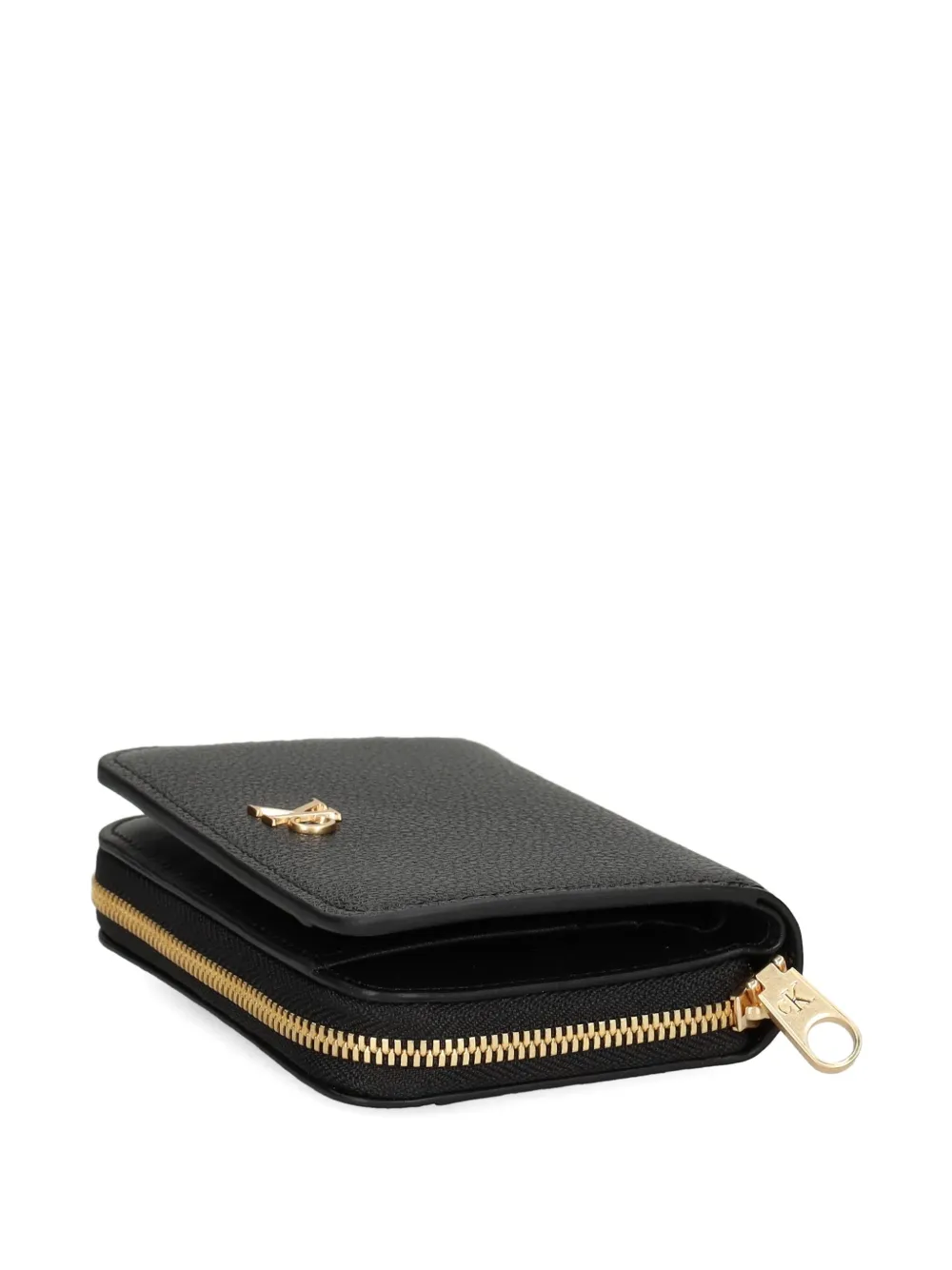 Calvin Klein Portemonnee met rits en logo Zwart