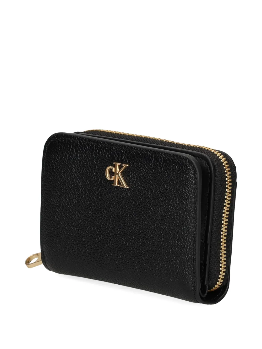 Calvin Klein Portemonnee met rits en logo Zwart