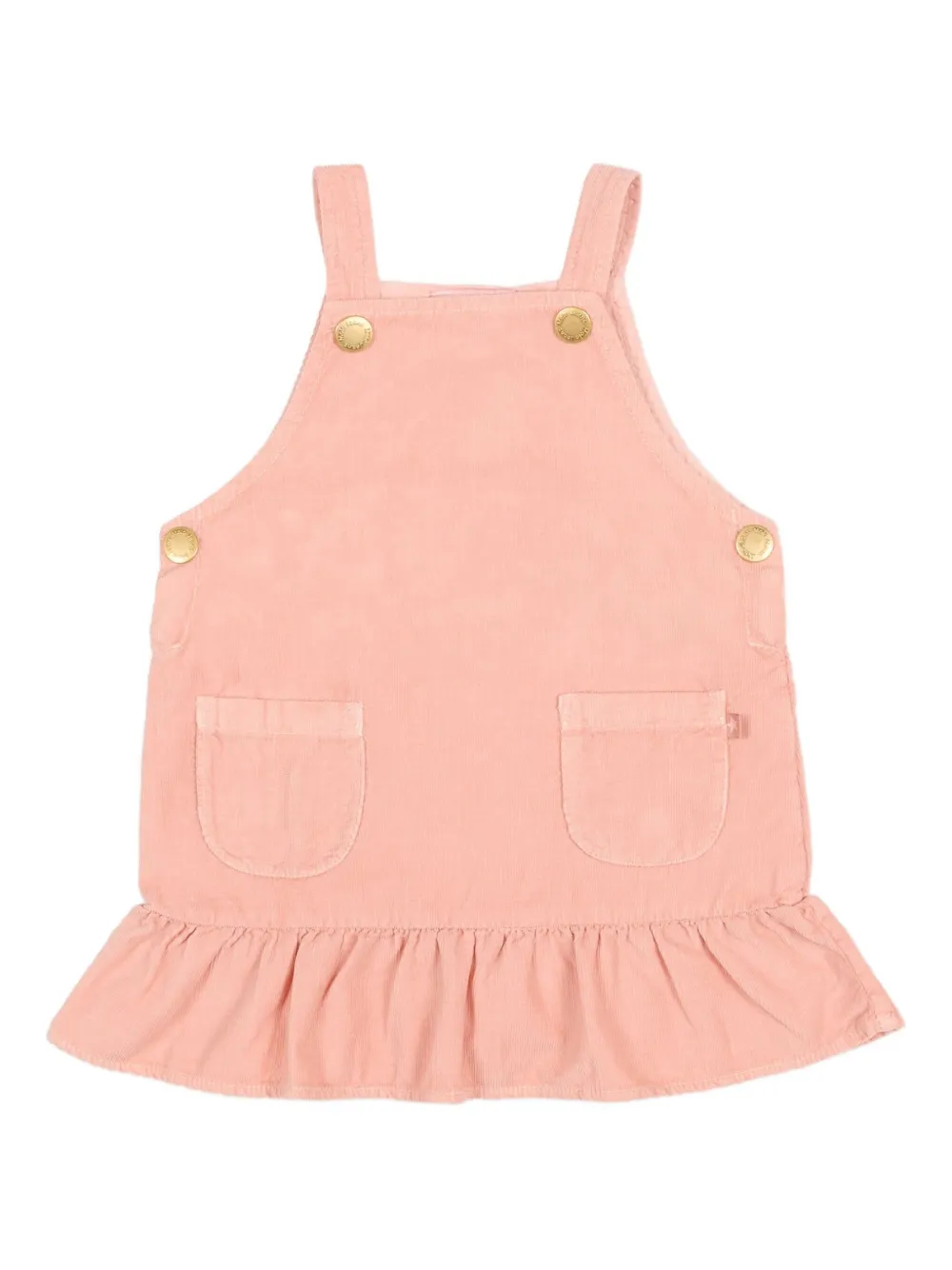 Molo Ruffled Salopette Dress In Pink