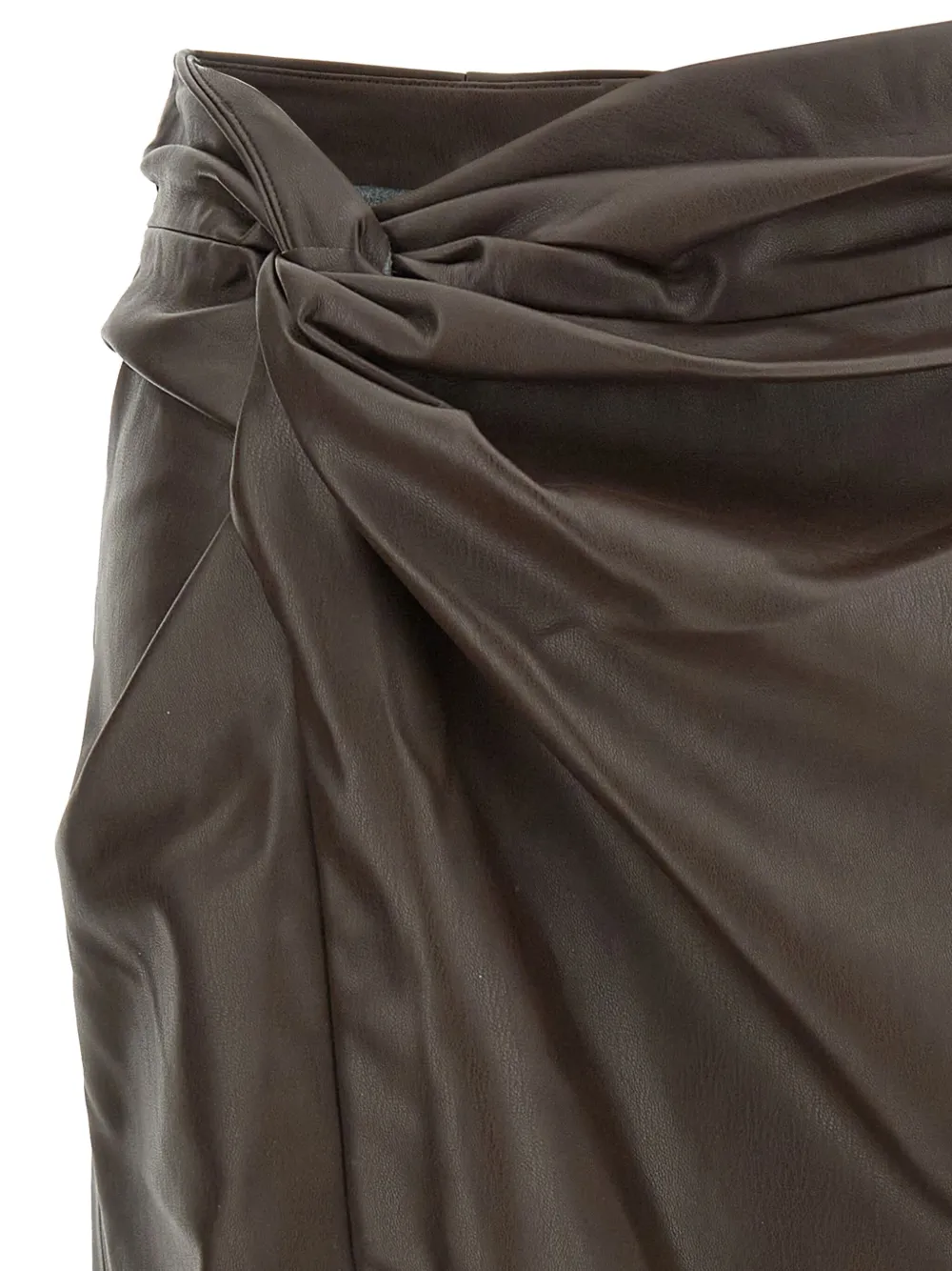 L'agence Lilou Midi Skirt In Brown