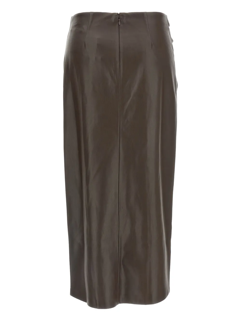 L'agence Lilou Midi Skirt In Brown