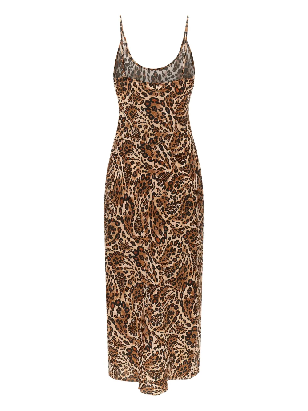 L'Agence Chalia animal-print midi dress - Bruin