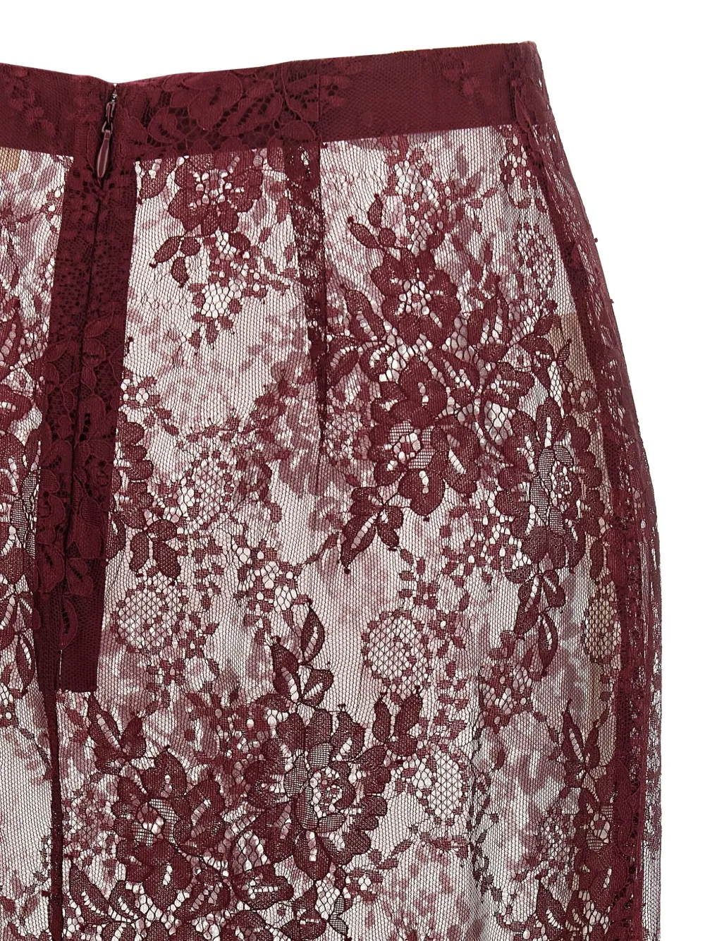L'agence Makena Midi Skirt In Red