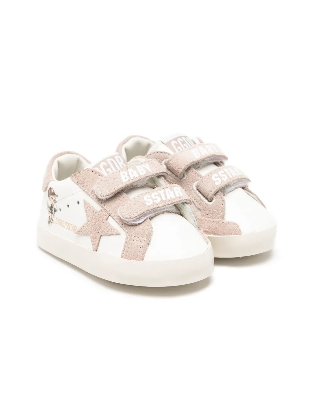 Golden Goose Kids Baby School sneakers met ster-applicatie Wit