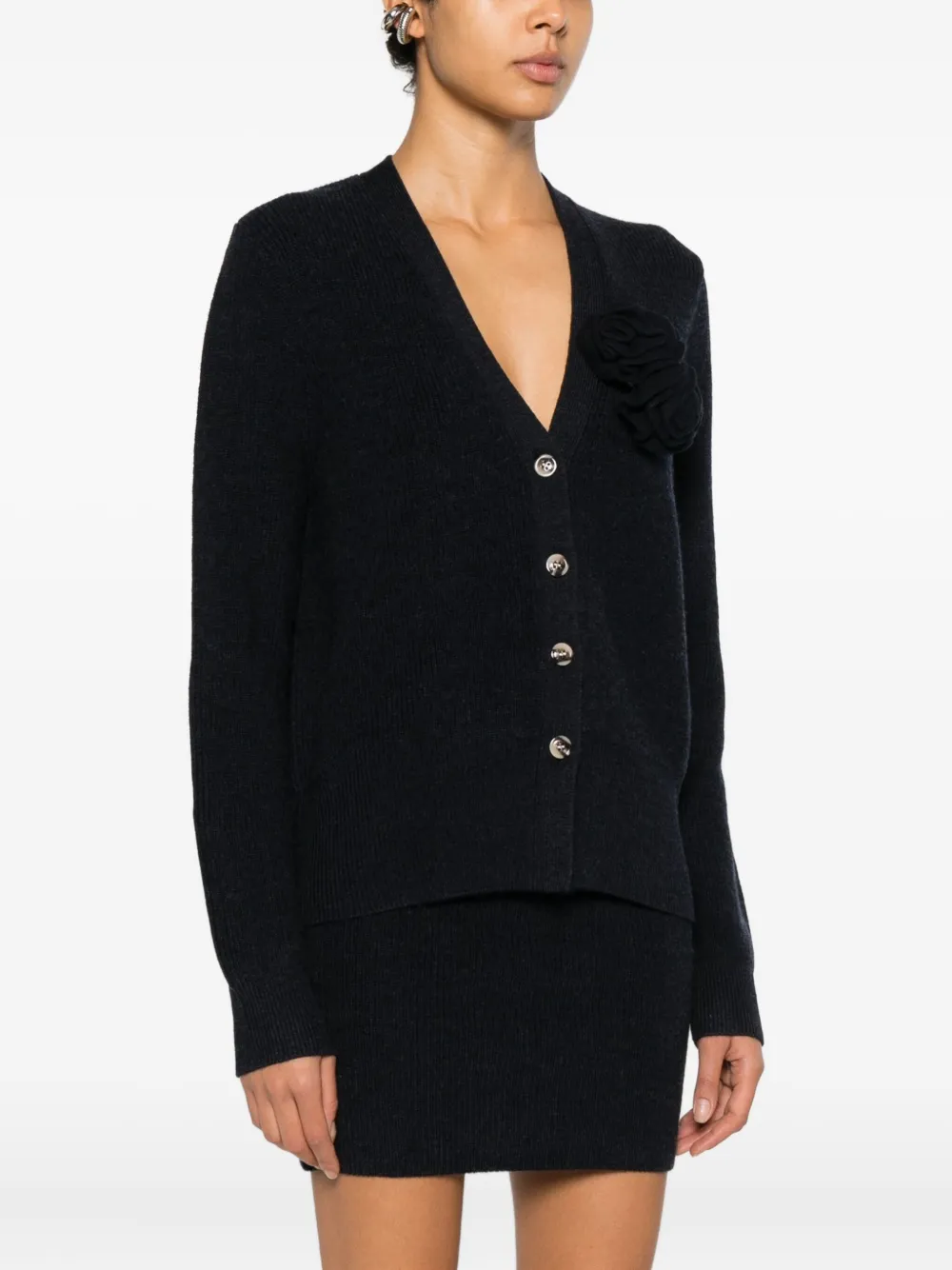 Blugirl Button Cardigan In Blue