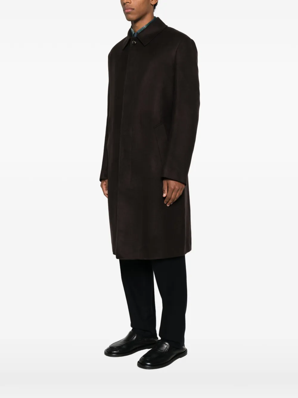 Gabriela Hearst Buttoned Pocket Coat In Purple