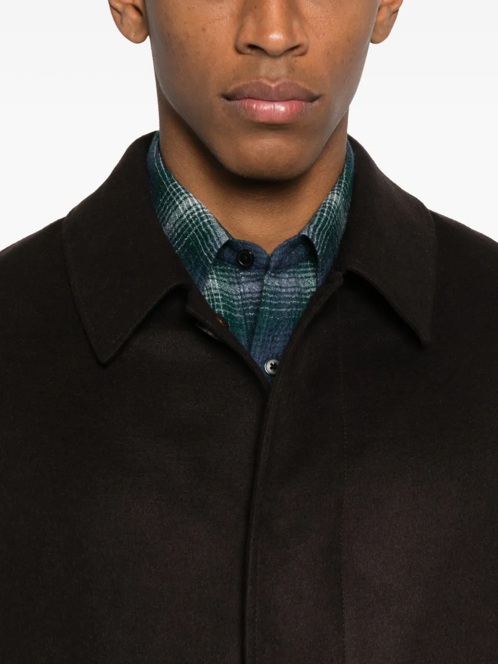 Gabriela Hearst Buttoned Pocket Coat In Purple