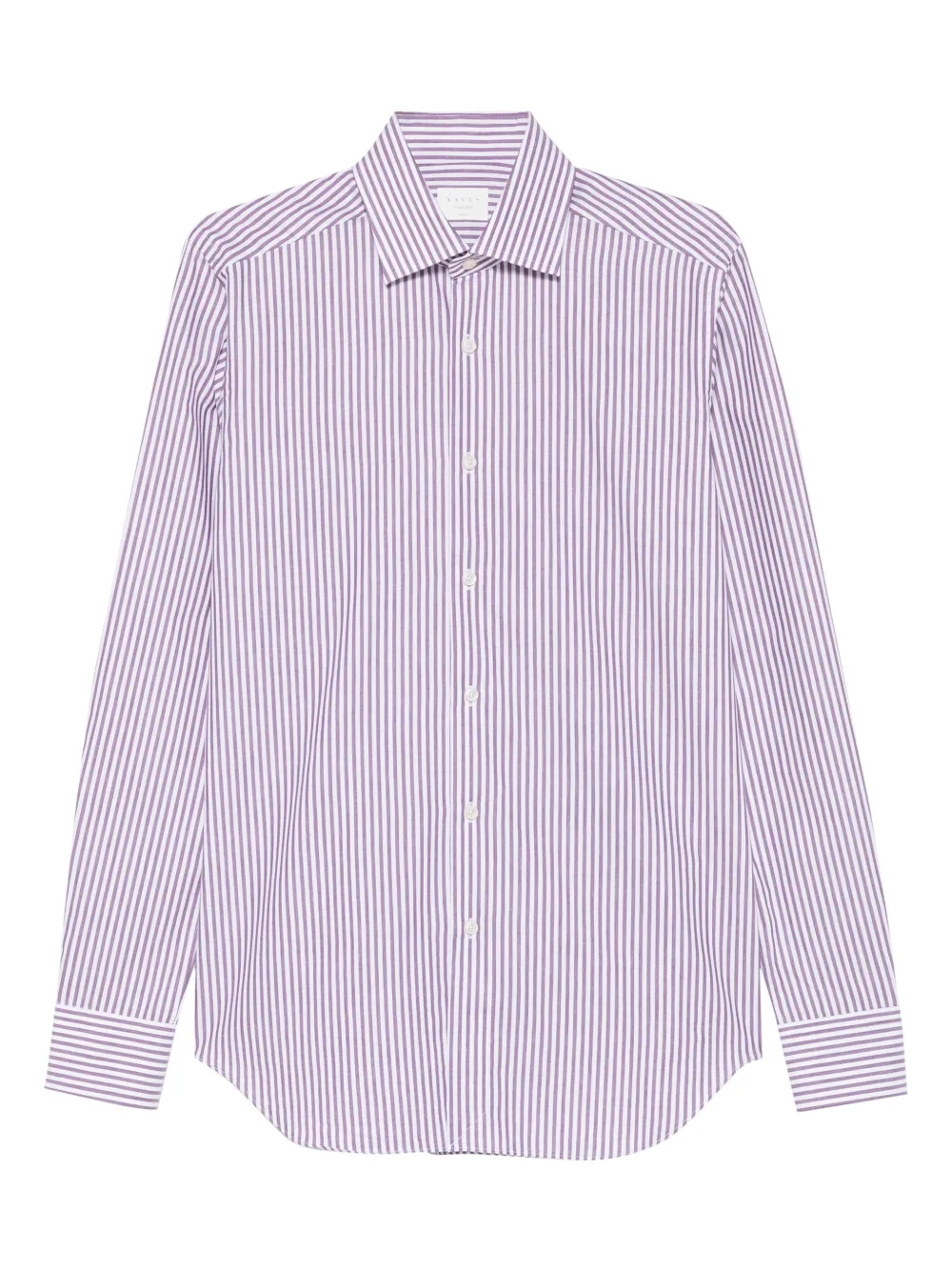 Xacus camisa de algodón con rayas estampadas | morado | Image 1