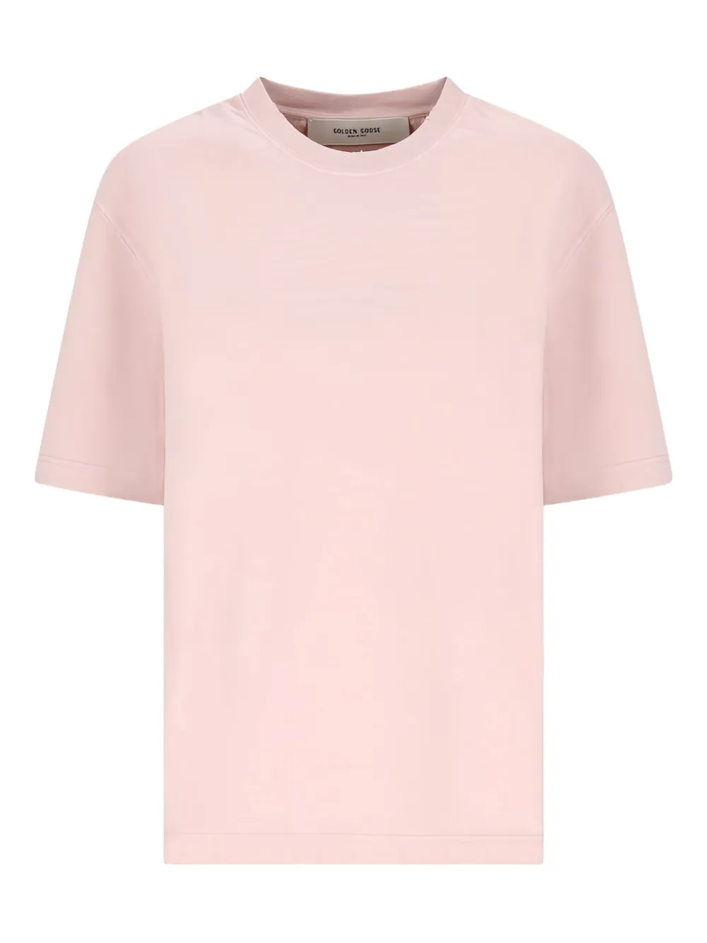 Golden Goose logo cotton T-shirt - Rosa