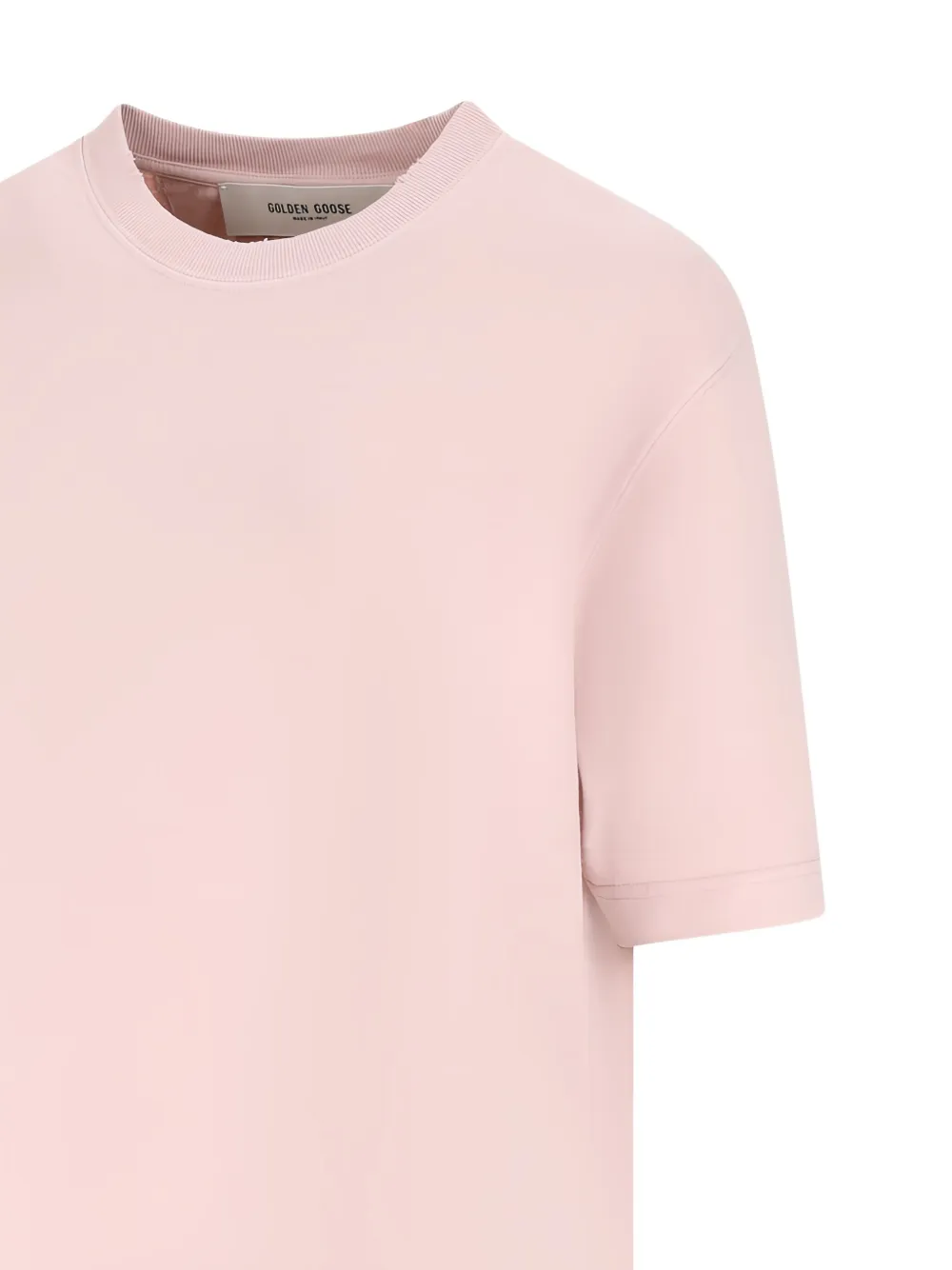 Golden Goose T-shirt met logo Roze