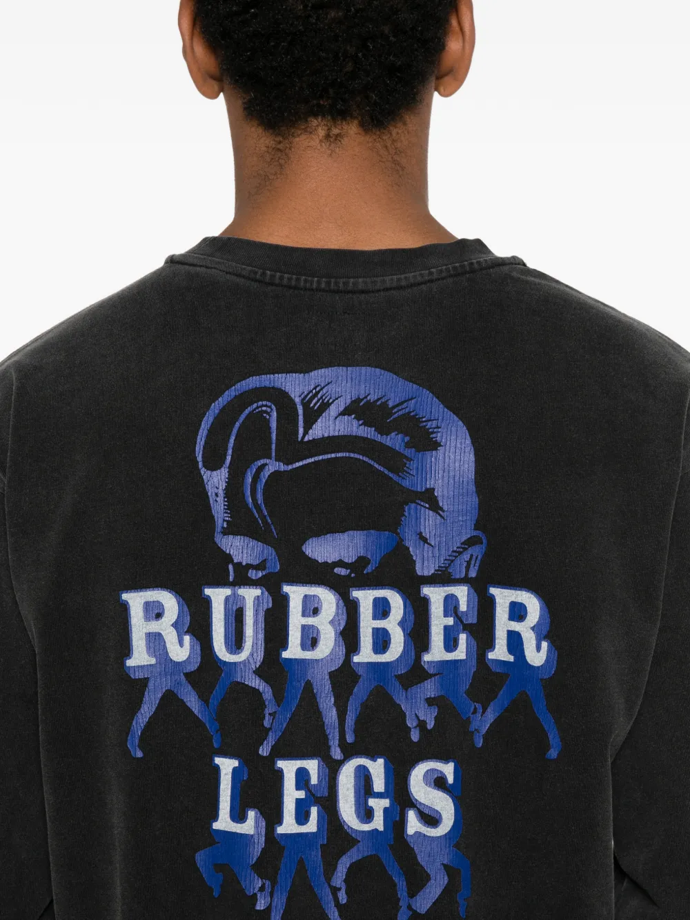 EVISU Trui met ronde hals en logo Zwart