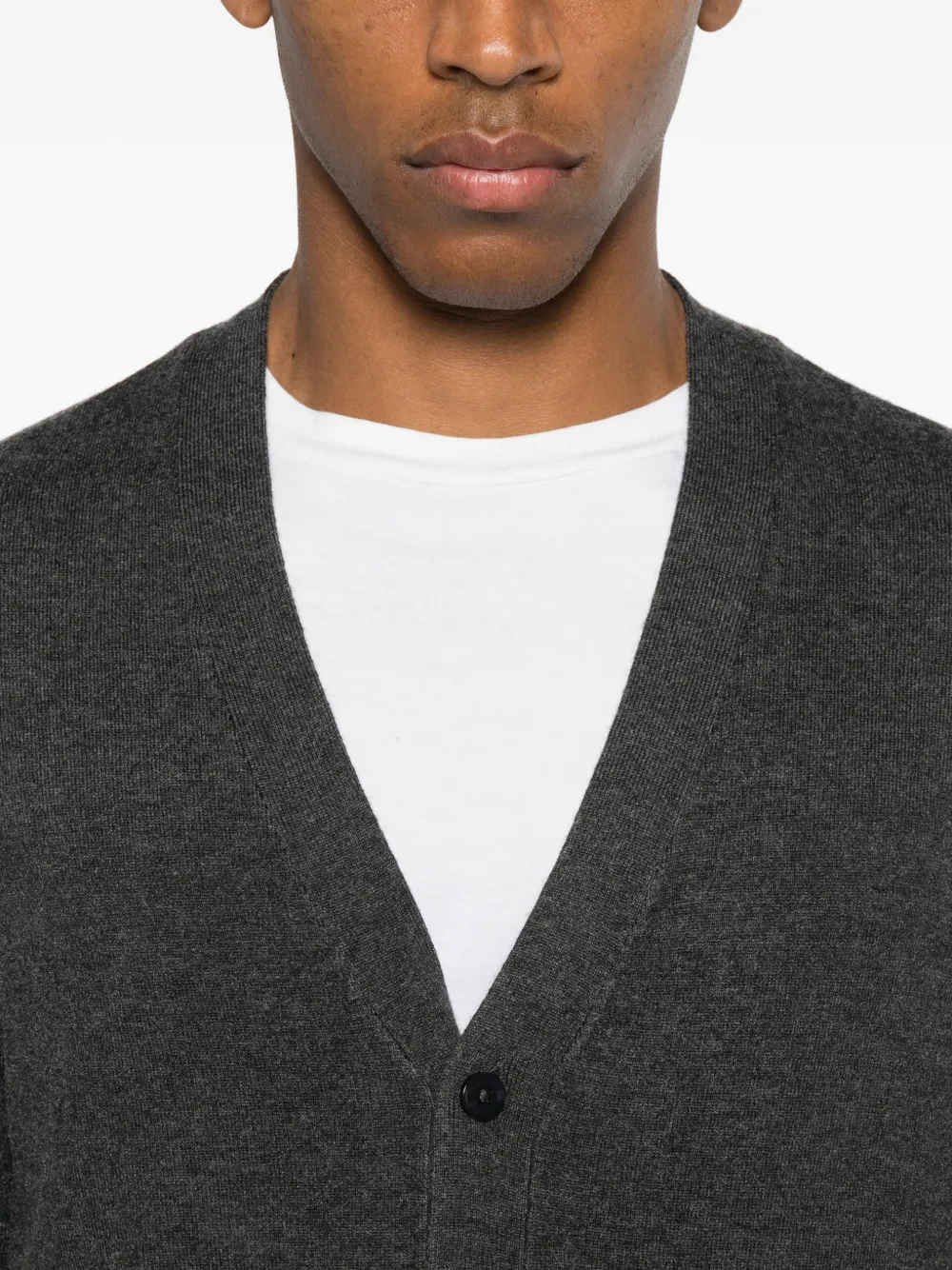 Diktat V-neck Cardigan In Black