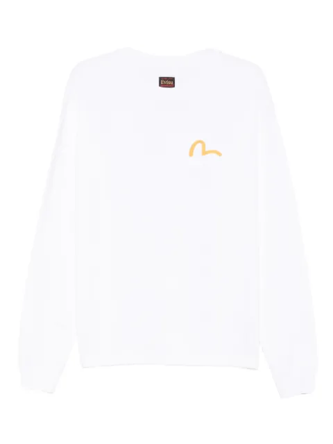EVISU crew-neck logo sweater