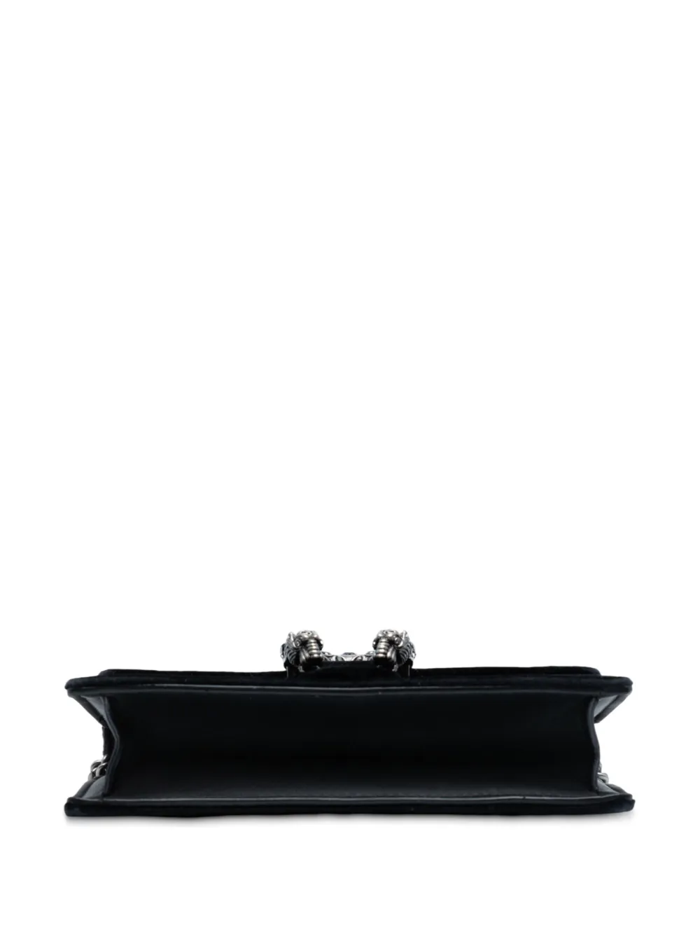 Pre-owned Gucci 2016-2025 Mini Velvet Dionysus Crossbody Bag In Black