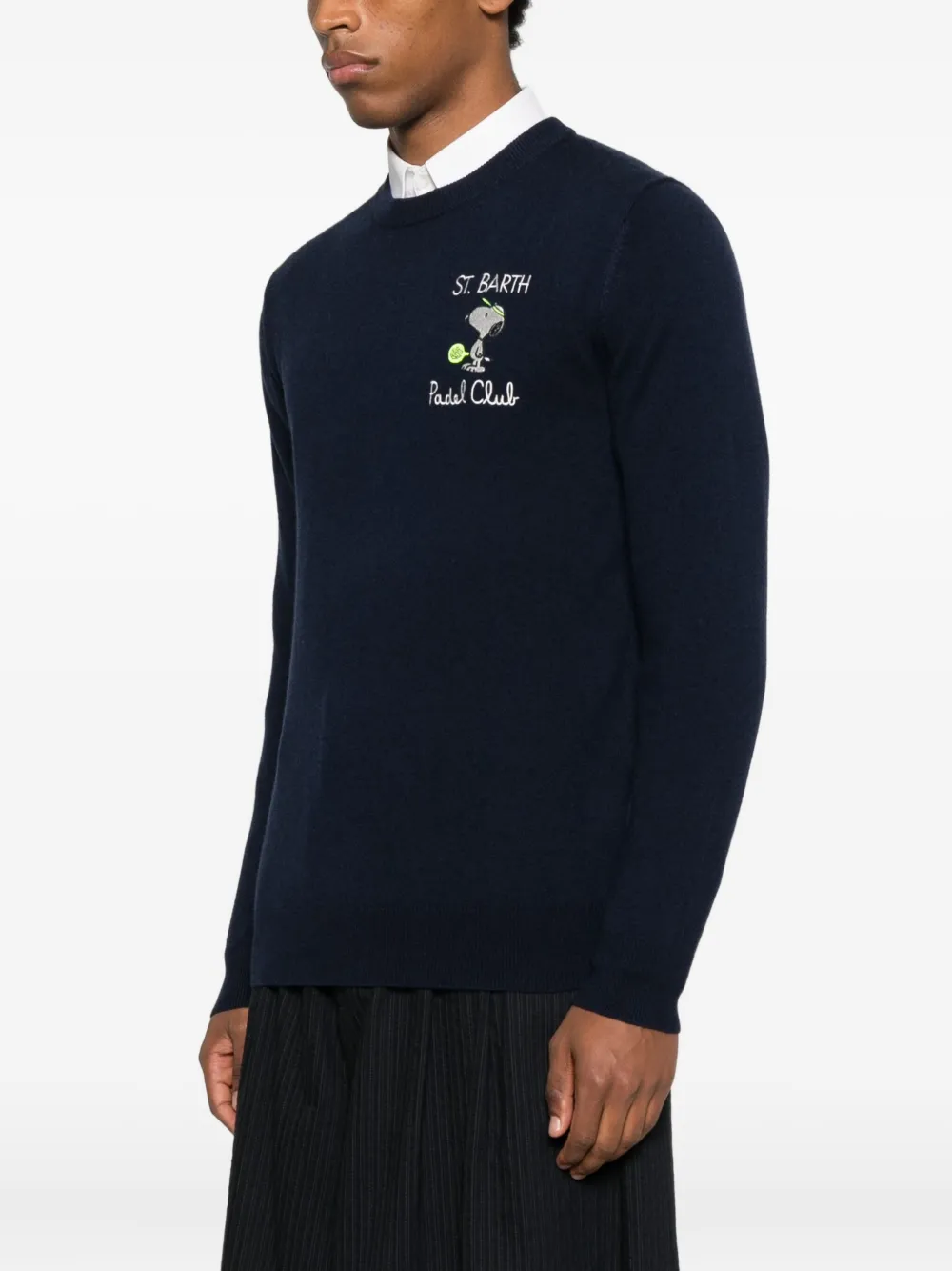 Mc2 Saint Barth Heron Light Embry Graphic Sweater In Multi