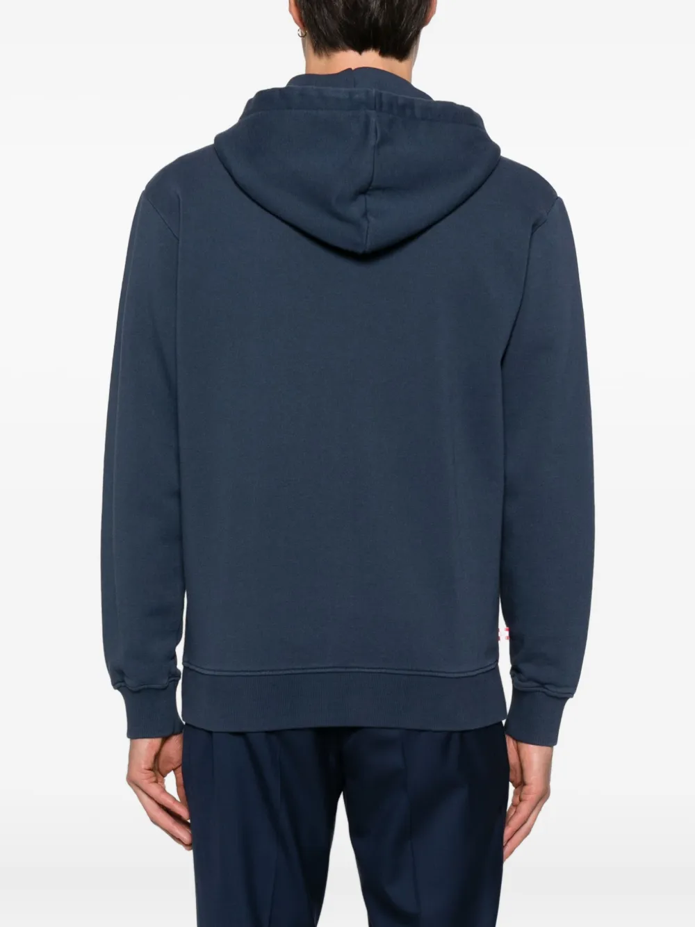 Mc2 Saint Barth Zip Hooded Mercer Light Sweater In Blue