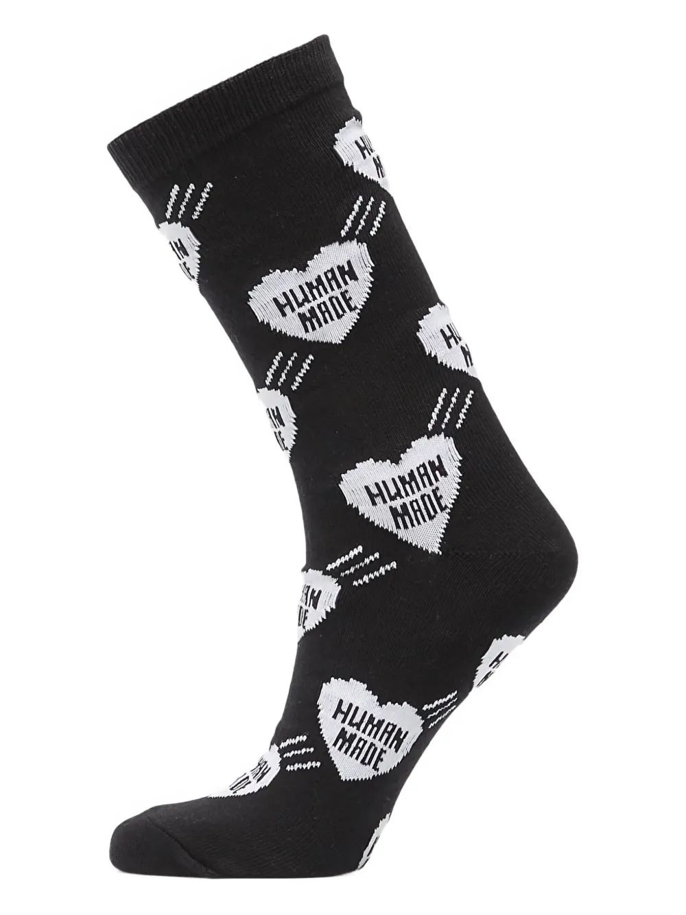 Human Made Heart-embellishment Socks In Black