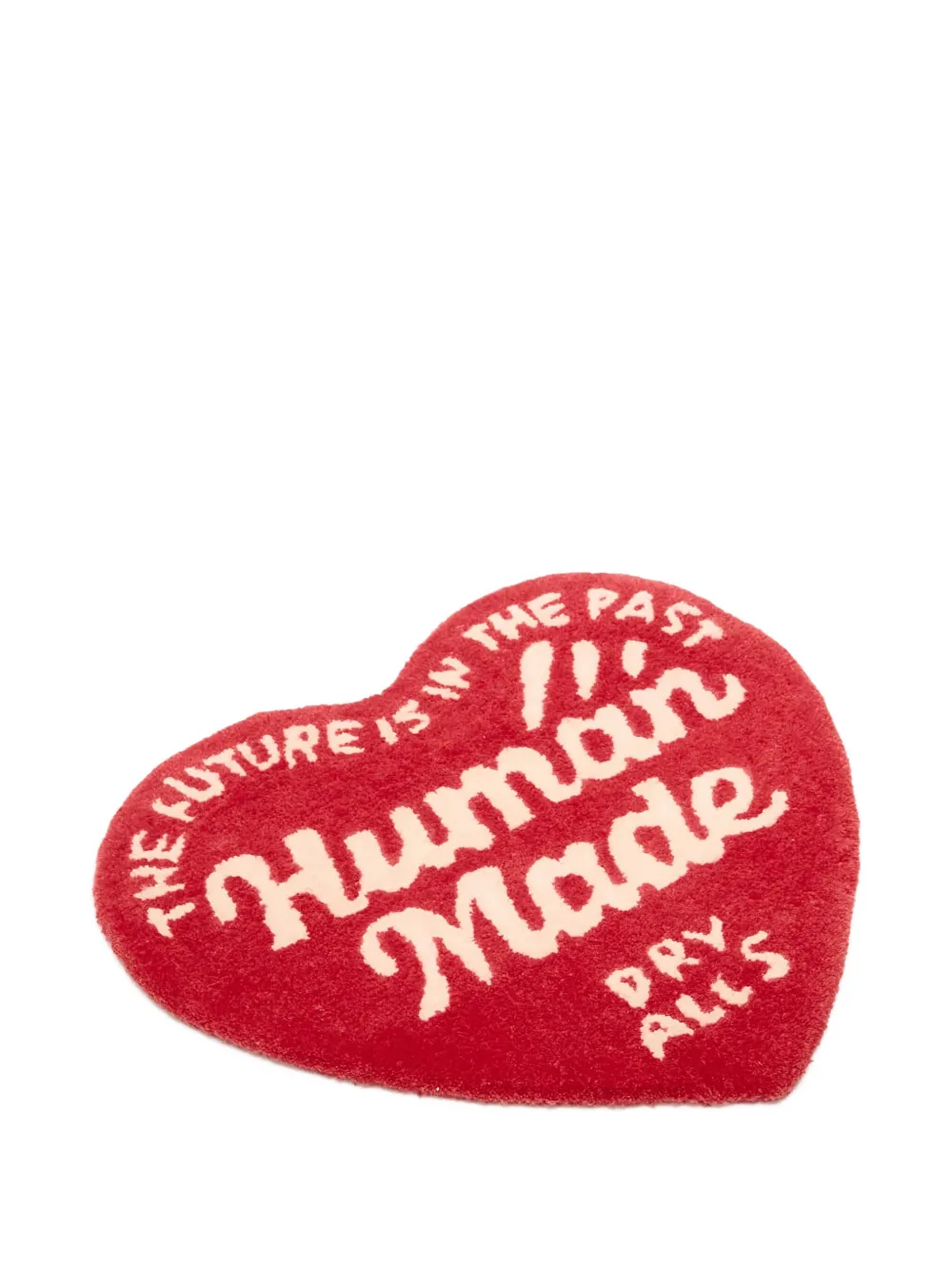 Human Made Heart Letter-embellishment Rug In Red
