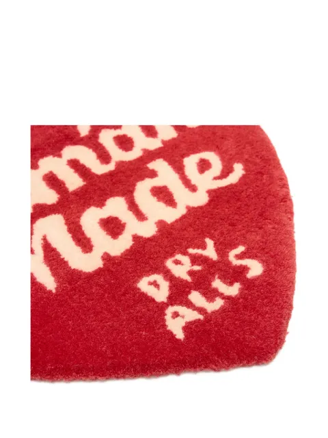 Human Made Heart letter-embellishment rug