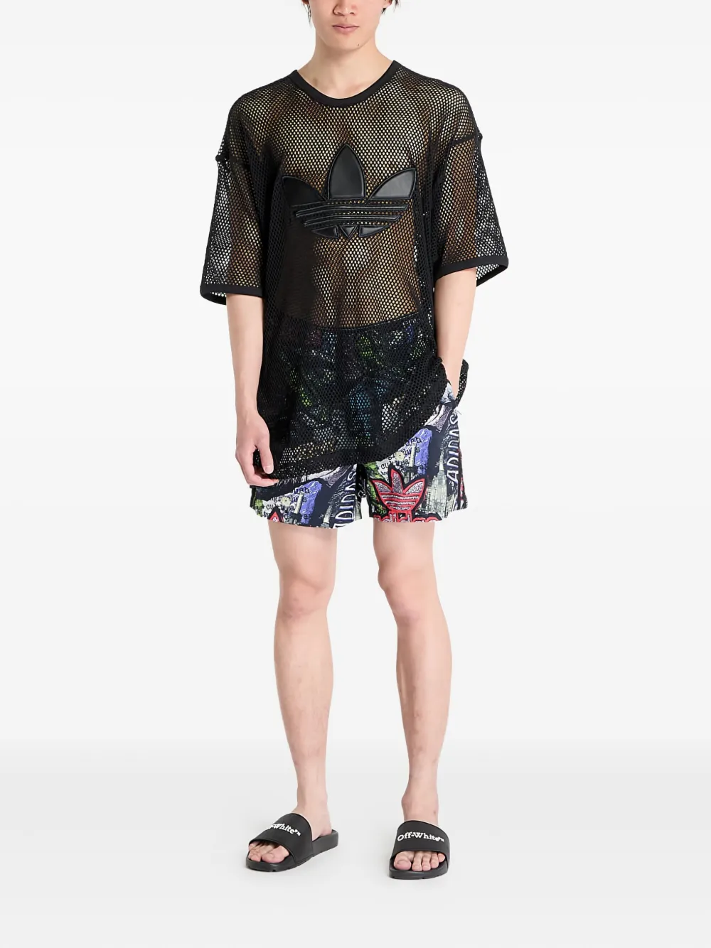 adidas x Jeremy Scott AOP shorts | Track & Running Shorts | Image 2