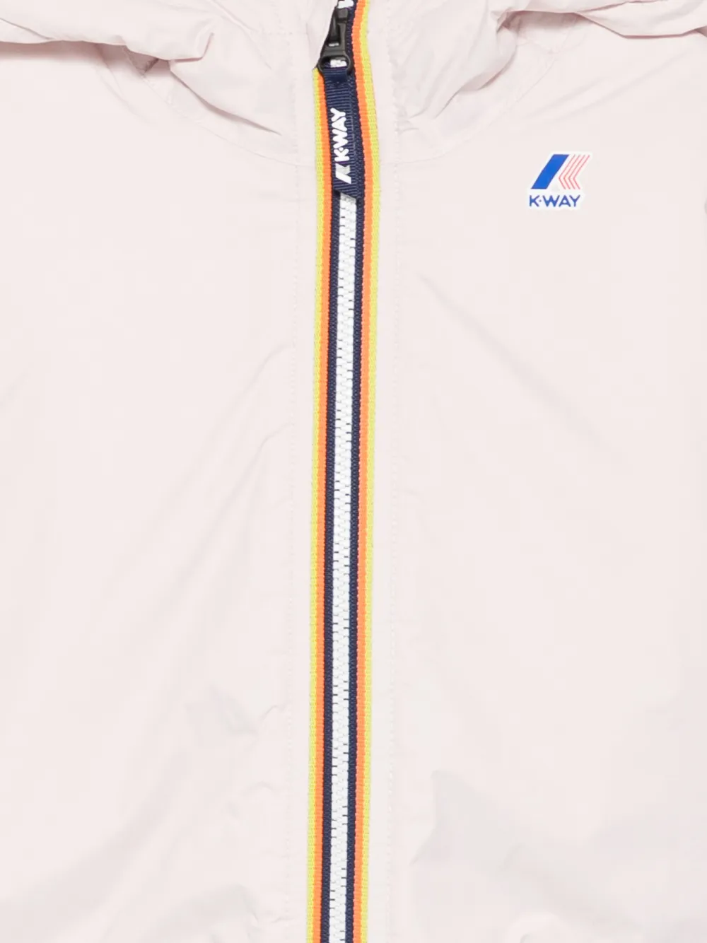 K-Way E. Le Vrai 4.0 Claudine jack met capuchon en rits Roze