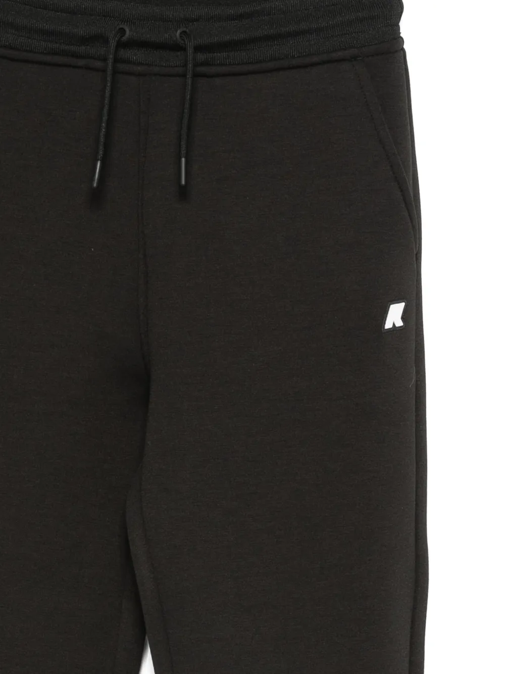 K-Way P. Nur Spacer broek met trekkoord en logo Zwart