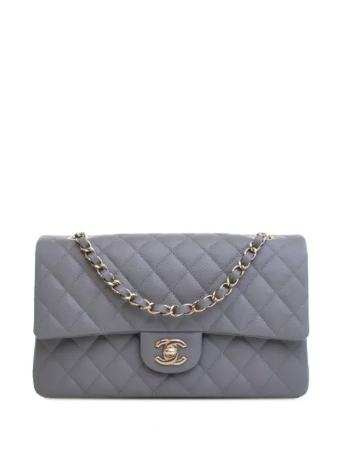 CHANEL Pre-Owned 2019 Medium Classic Caviar Double Flap shoulder bag