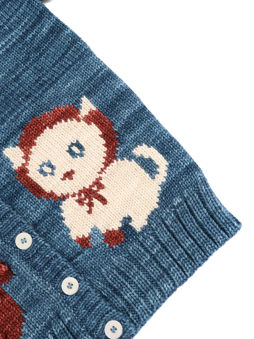  Misha & Puff Kittens-graphic Cardigan - Blue 