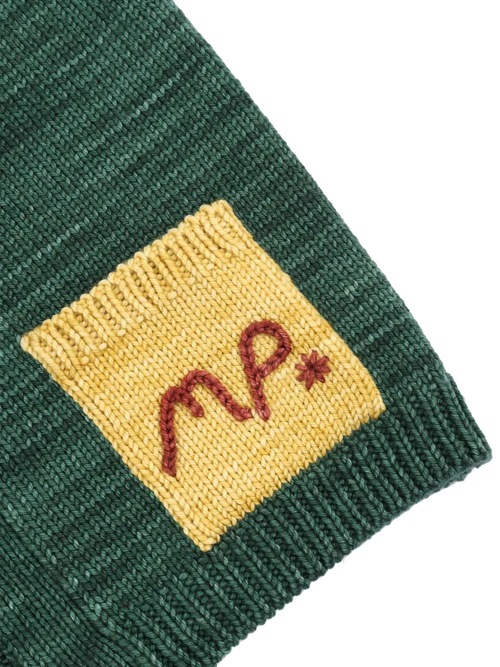 Misha And Puff Shawl-collar Intarsia Cardigan In Green