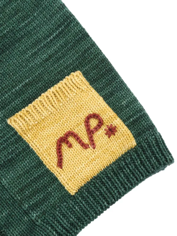 Misha & Puff ショールカラー インターシャカーディガン | グリーン