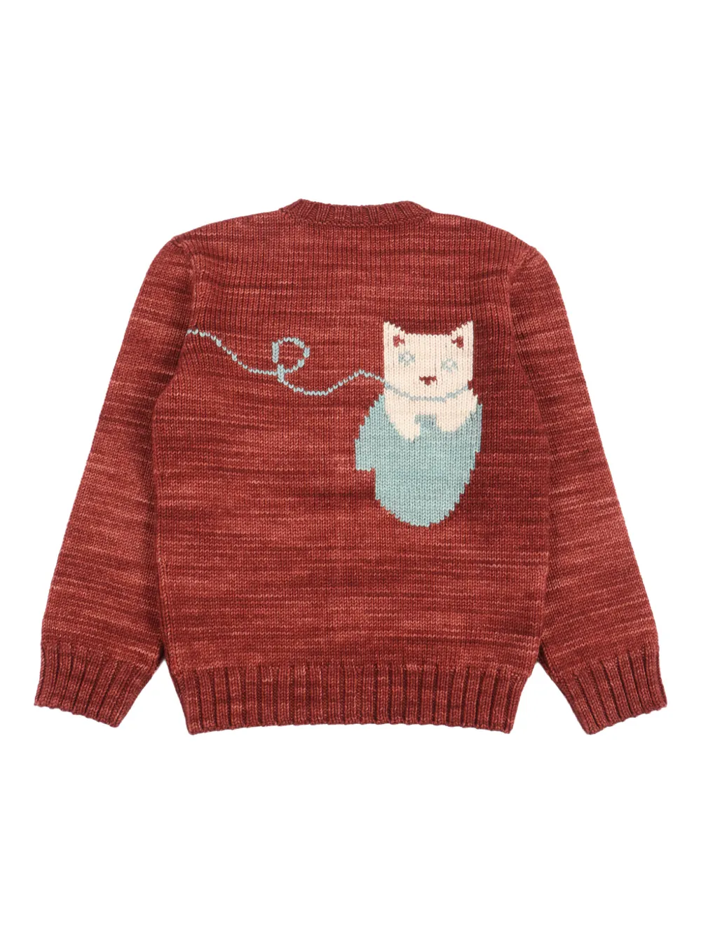 Misha & Puff Vest met kittenpatroon - Rood