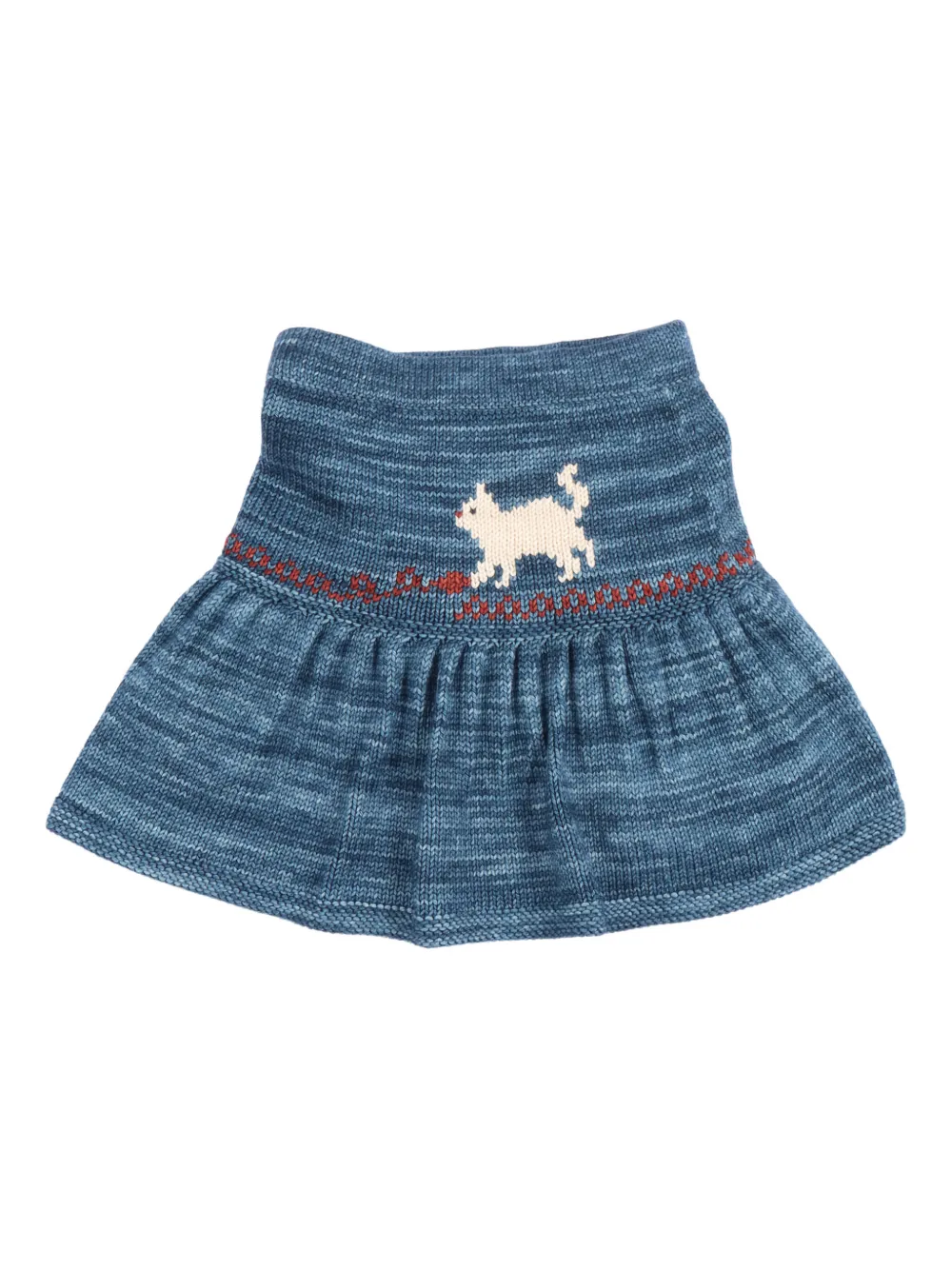 Misha & Puff falda con gatito en intarsia | azul | Image 1