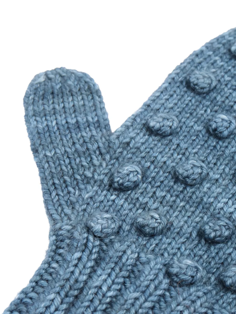 Misha & Puff Geribbelde handschoenen Blauw