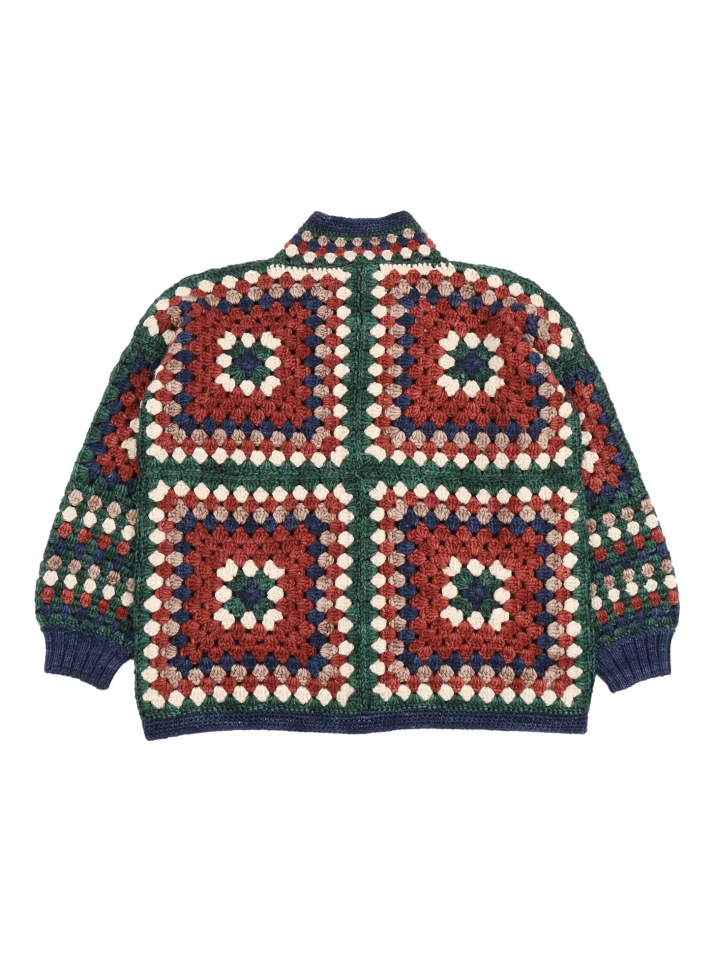 Misha And Puff Crochet-square Jacket In Multi