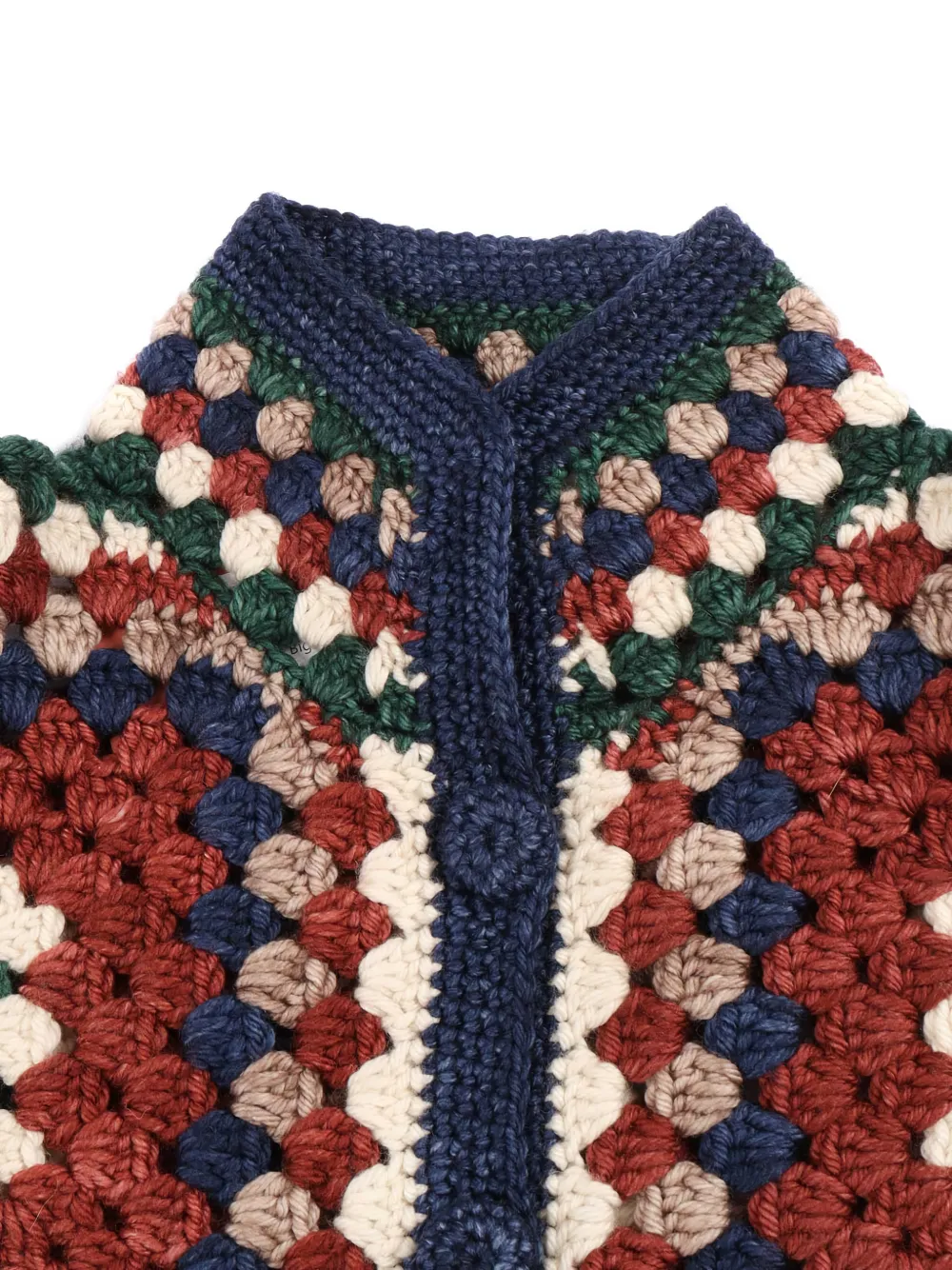 Misha And Puff Crochet-square Jacket In Multi