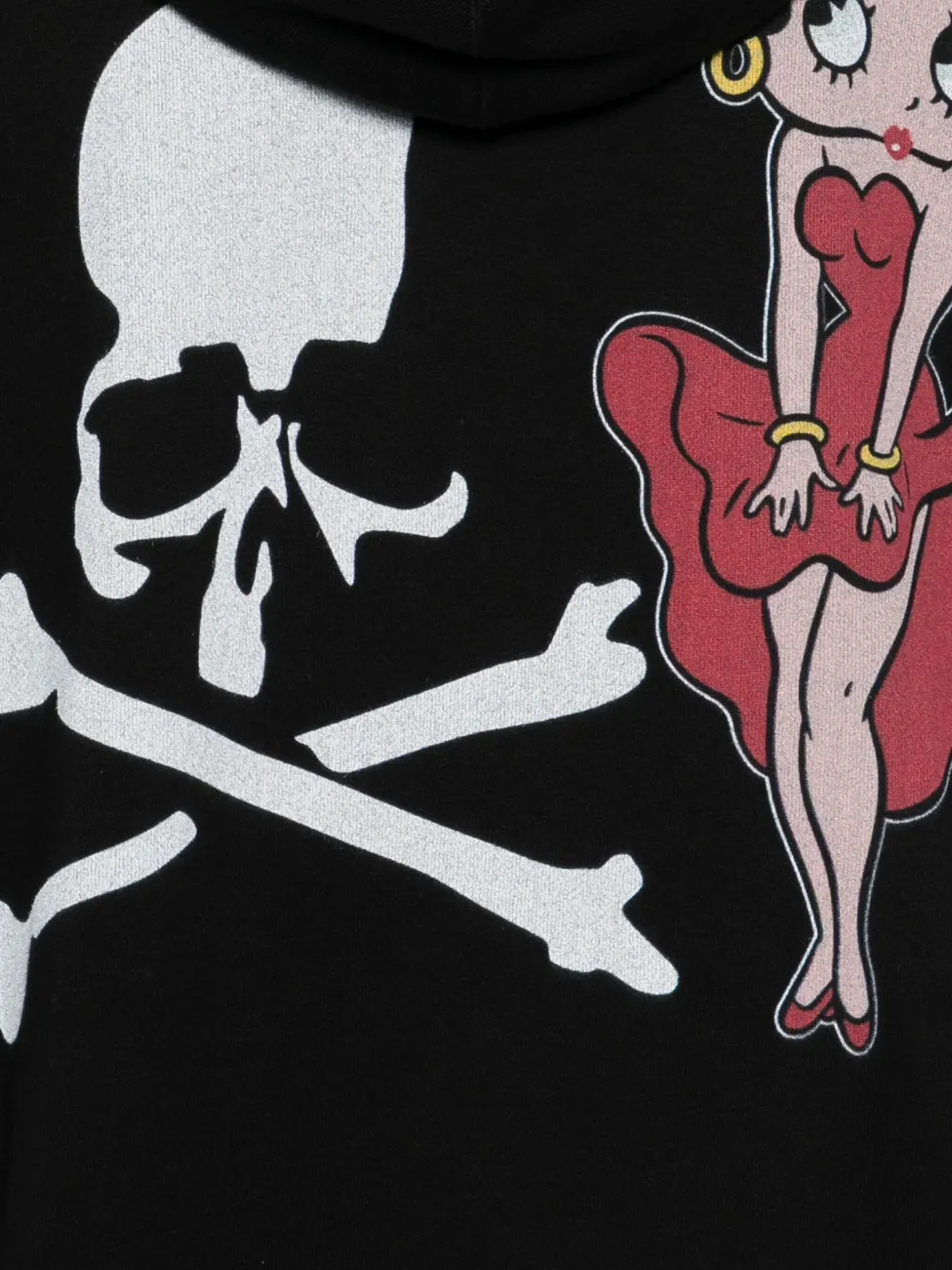 Mastermind World x Betty Boop hoodie met logoprint Zwart