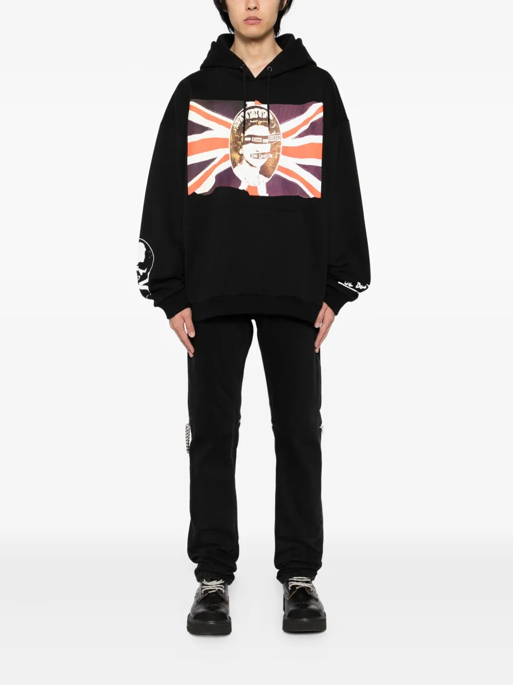 Mastermind Japan Mastermind World X Sex Pistols Queen Boxy Fit Hoodie In Black