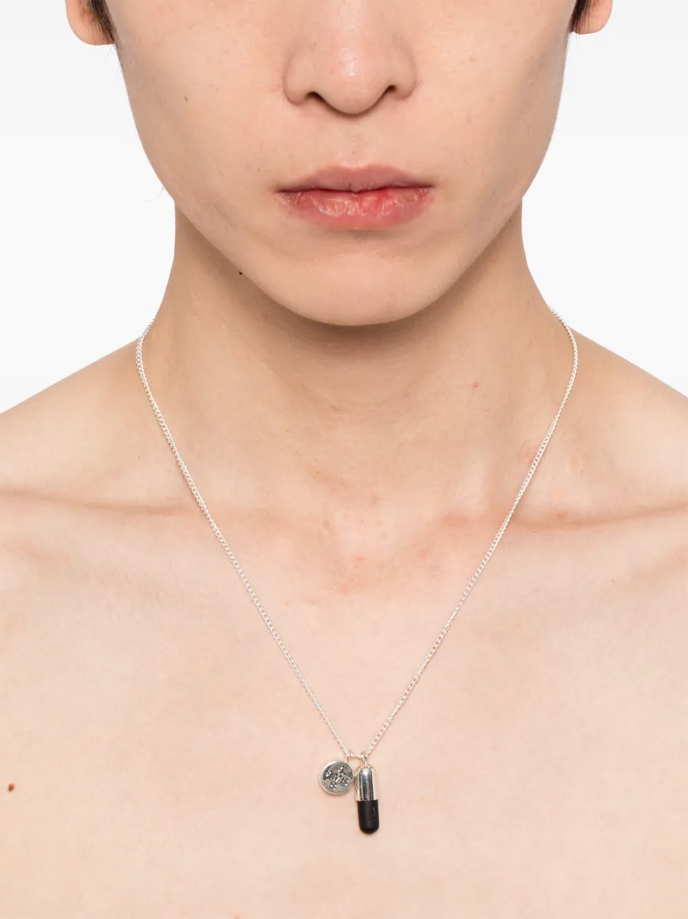 AMBUSH logo-charm pendant necklace | Men | Image 2