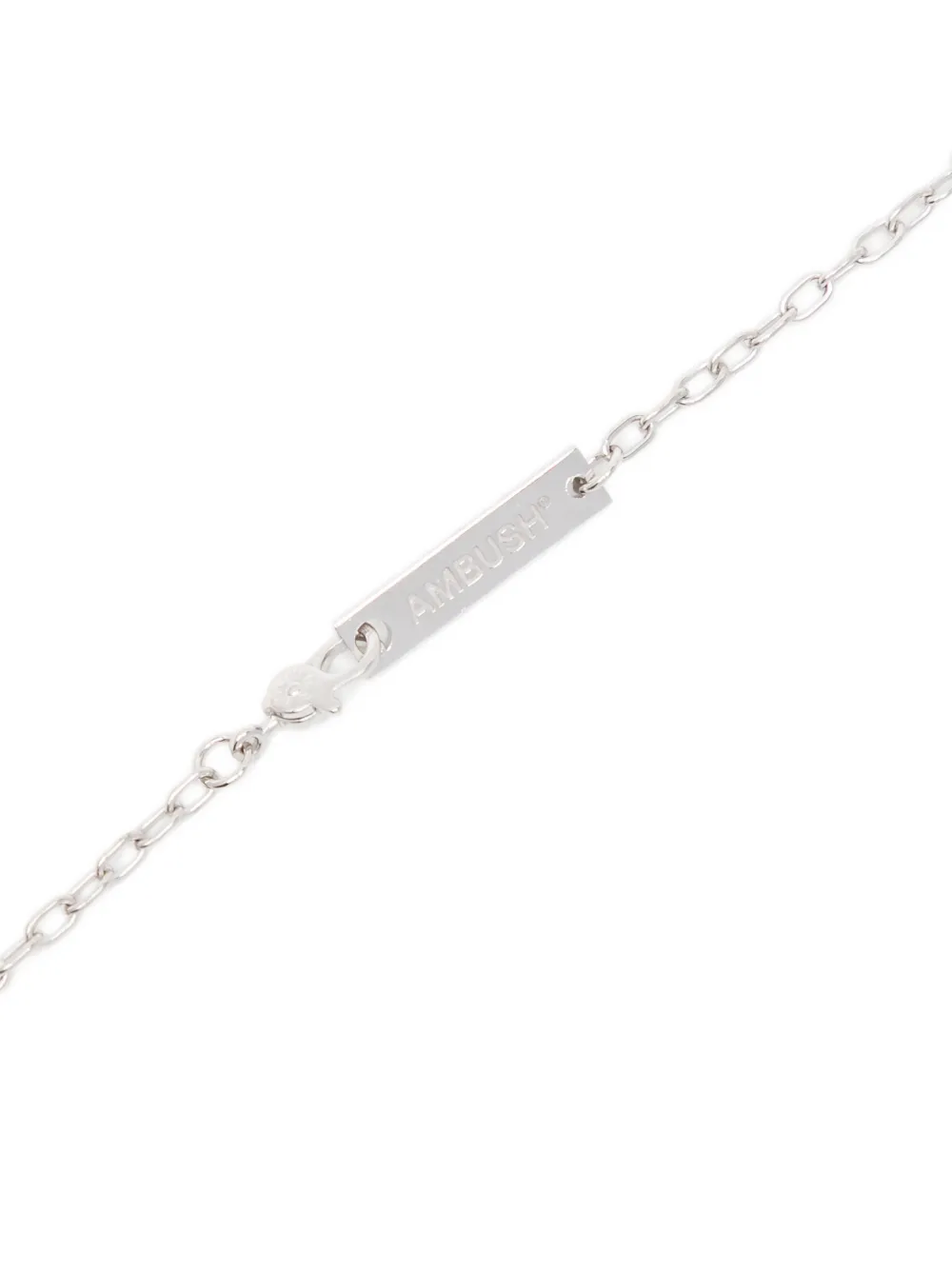 AMBUSH Teddy Bear Pendant Necklace | Silver | FARFETCH