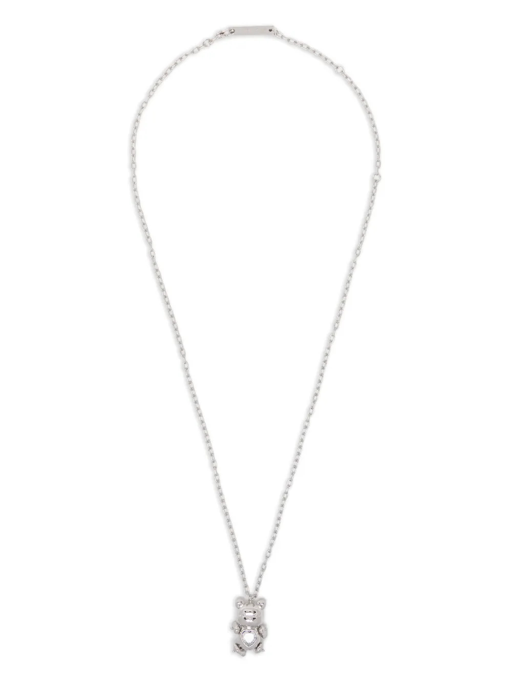 Ambush Teddy Bear Pendant Necklace In Silver