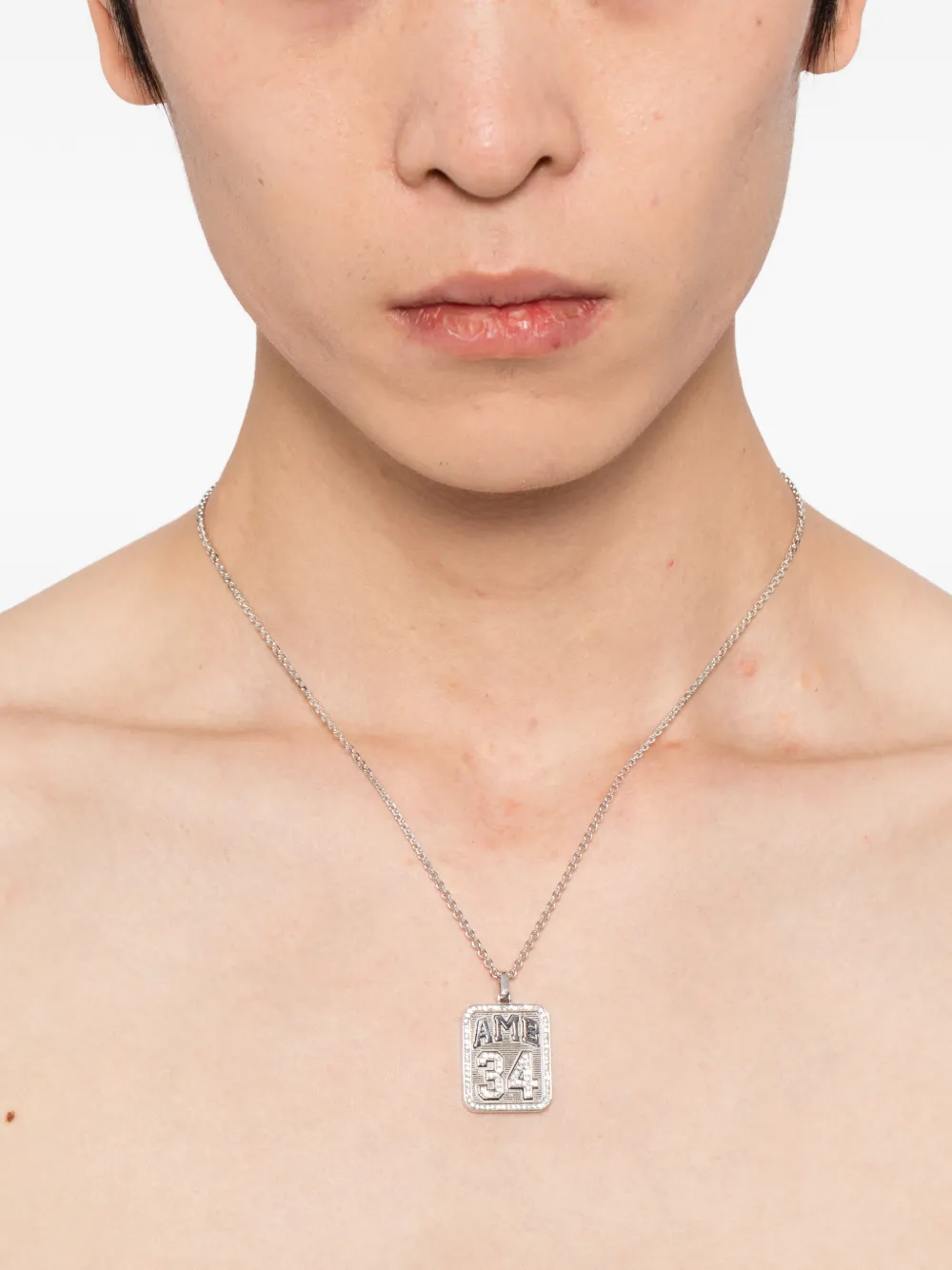 AMBUSH logo-plaque necklace | Men | Image 2
