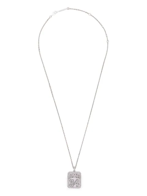 AMBUSH logo-plaque necklace