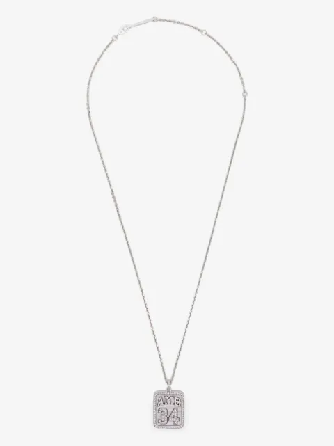 AMBUSH logo-plaque necklace