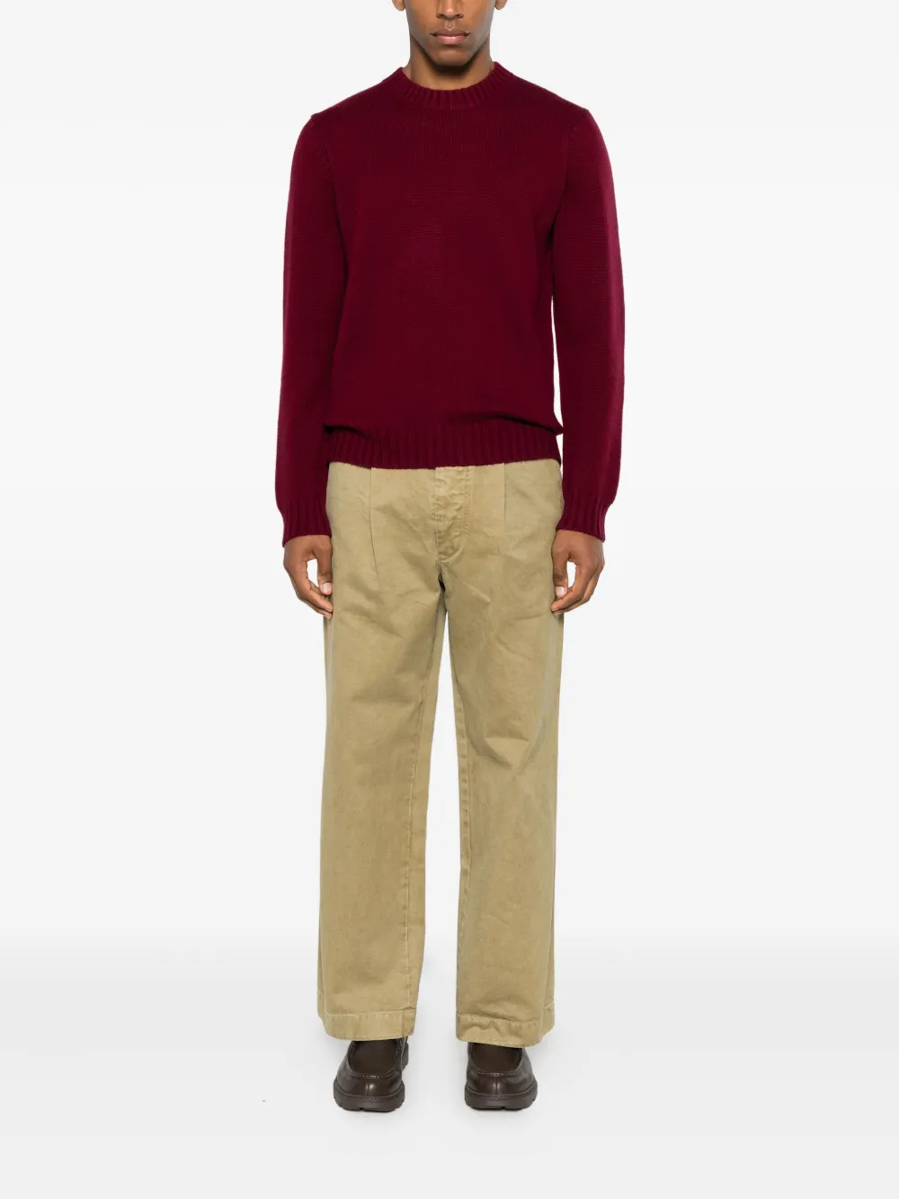 Della Ciana ribbed crewneck sweater | Knitted Sweaters | Image 2