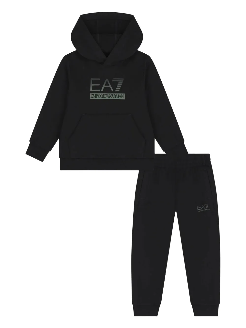 Ea7 Emporio Armani traje deportivo con capucha | negro | Image 1