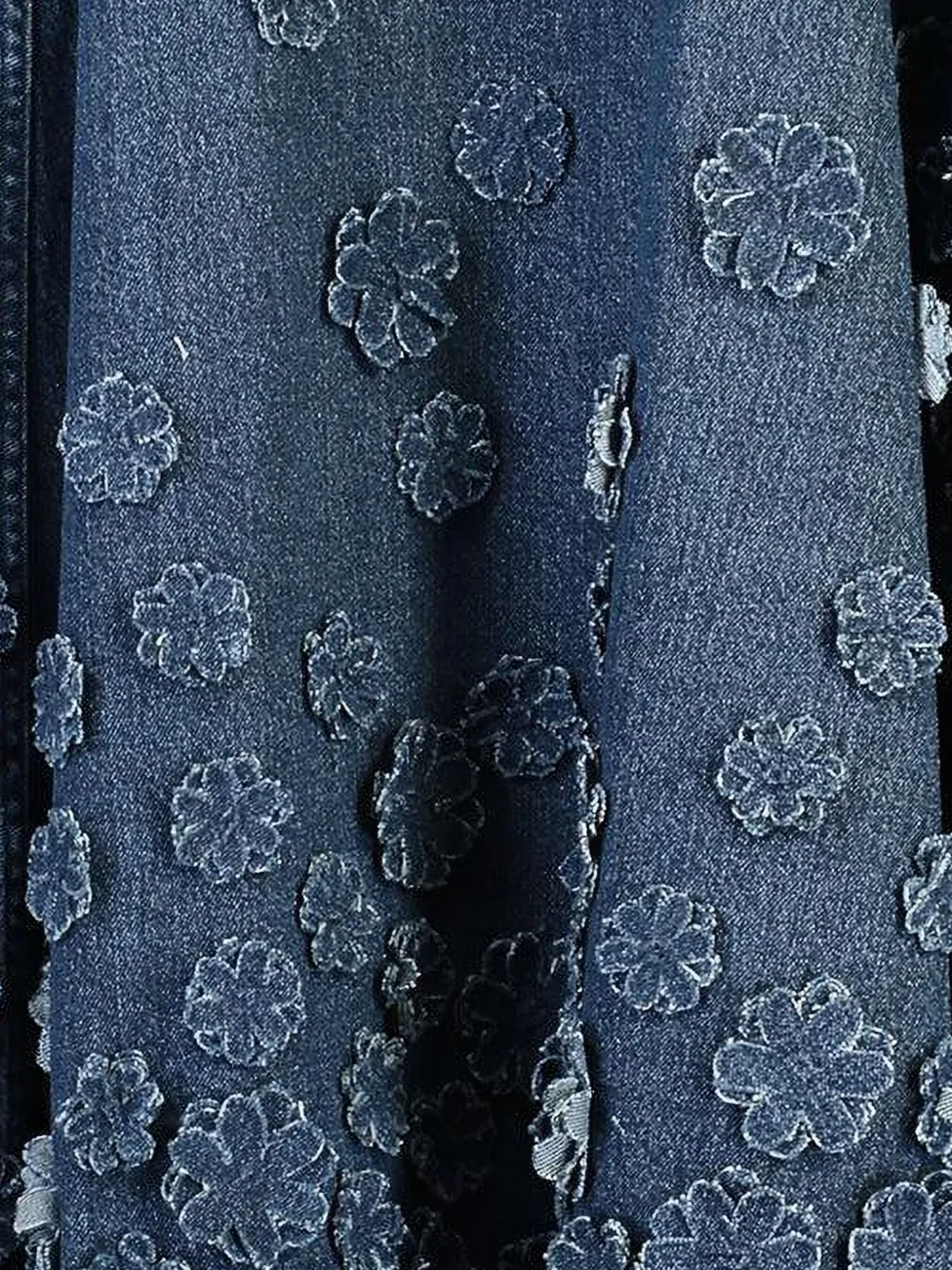 Michael Kors Collection jupe mi-longue en jean à fleurs | Jupes trapèze | Image 2