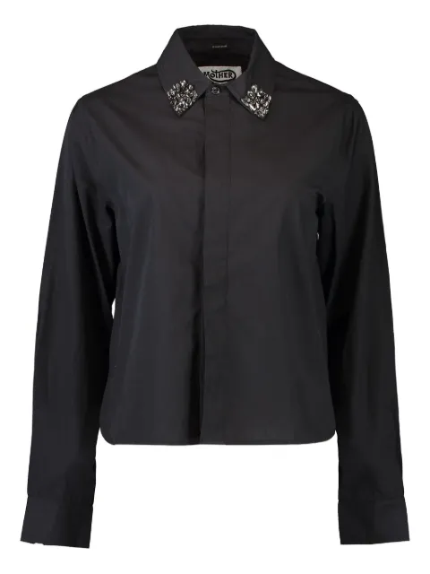 MOTHER embellished-collar shirt