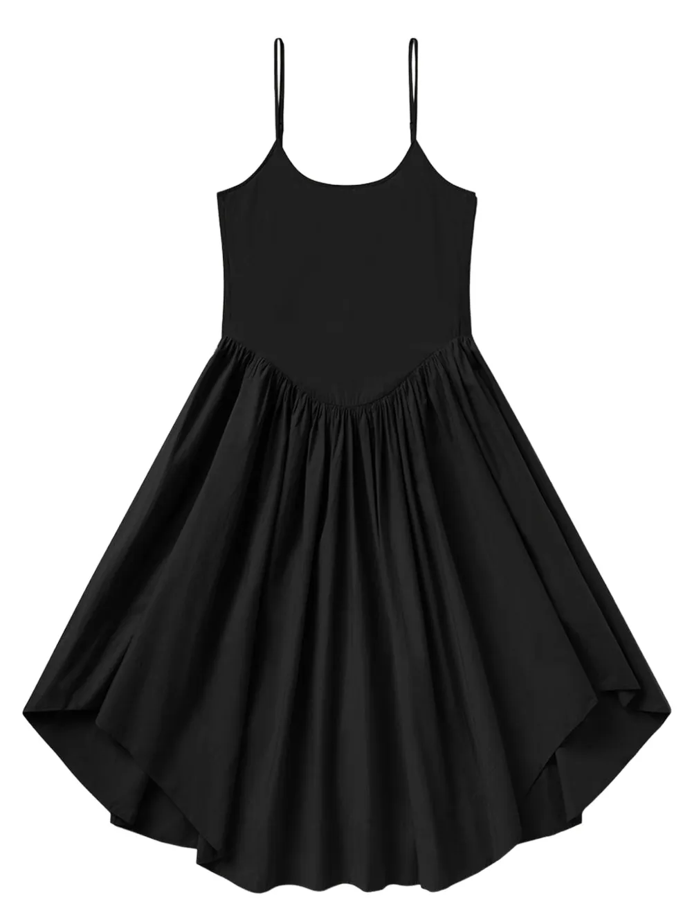 Citizen Of Humanity Ari Spaghetti-strap Midi Dress In Black